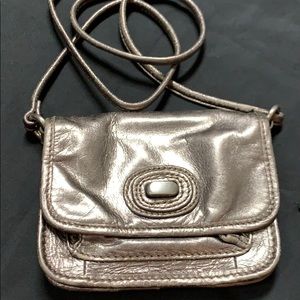 Fossil metallic mini bag